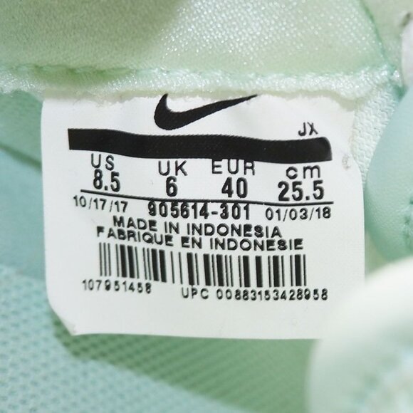 Nike Cortez Premium Retro "Mint Green" Sneakers Women's 8.5 Mesh 905614-301 - Picture 10 of 11
